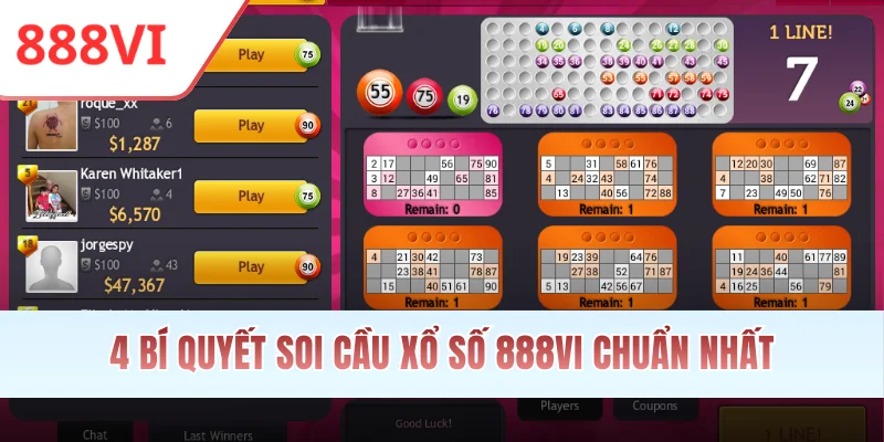 4 bí quyết soi cầu xổ số 888VI chuẩn nhất